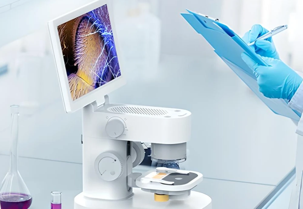 digital microscope with display