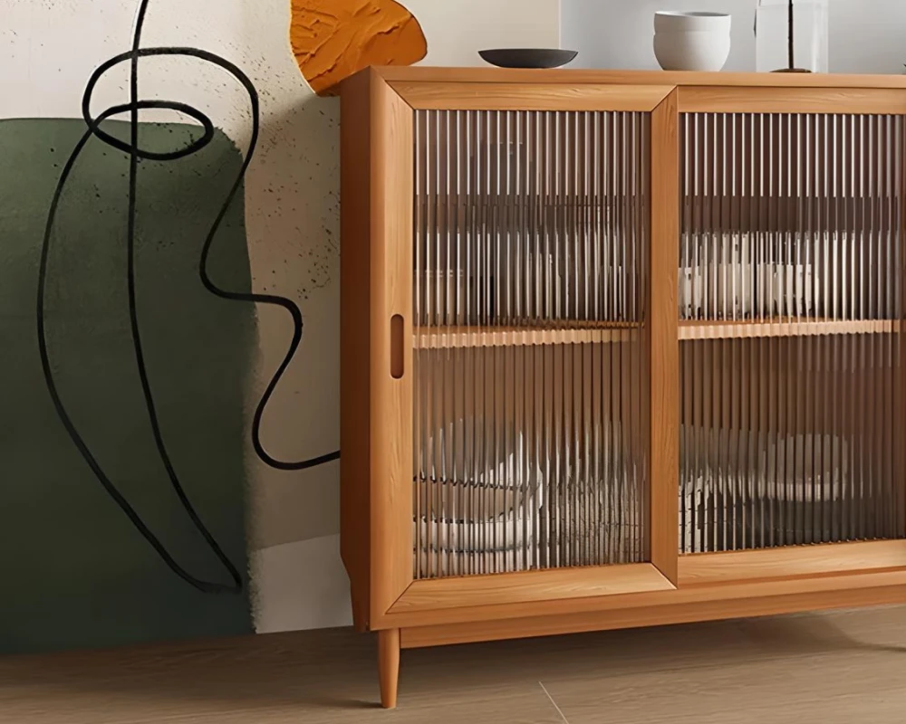 sideboard with drawers and shelves